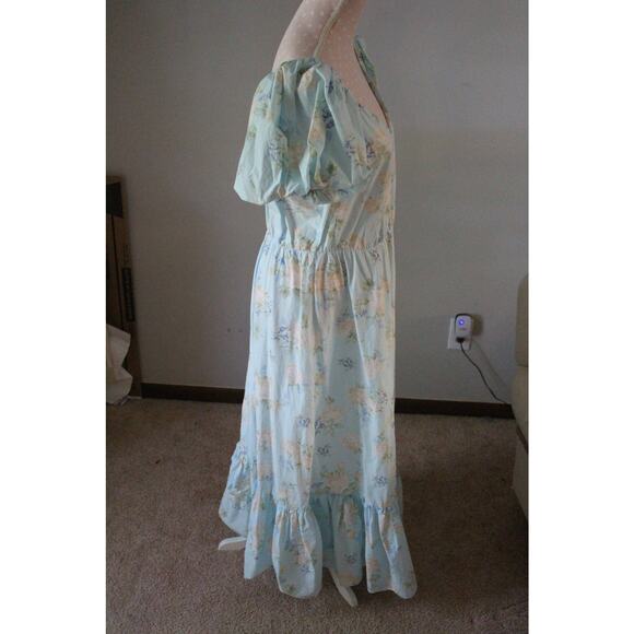 Beautiful LoveShackFancy  Estelle Blue Floral Dress - Picture 4 of 6